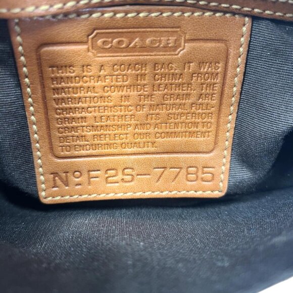 VINTAGE COACH HAMPTONS LEATHER DEMI POUCH british tan 2002 - Picture 8 of 8